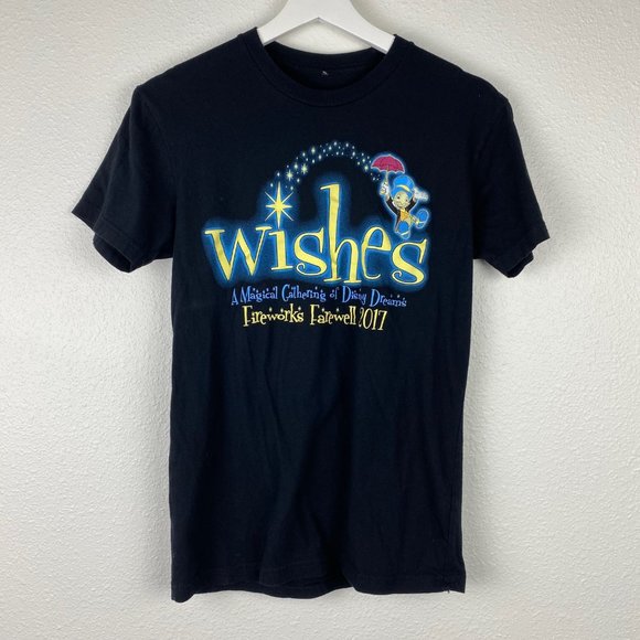 Disney Other - Walt Disney World Wishes Fireworks Farewell 2017 Shirt XS Black Short Sleeve Tee